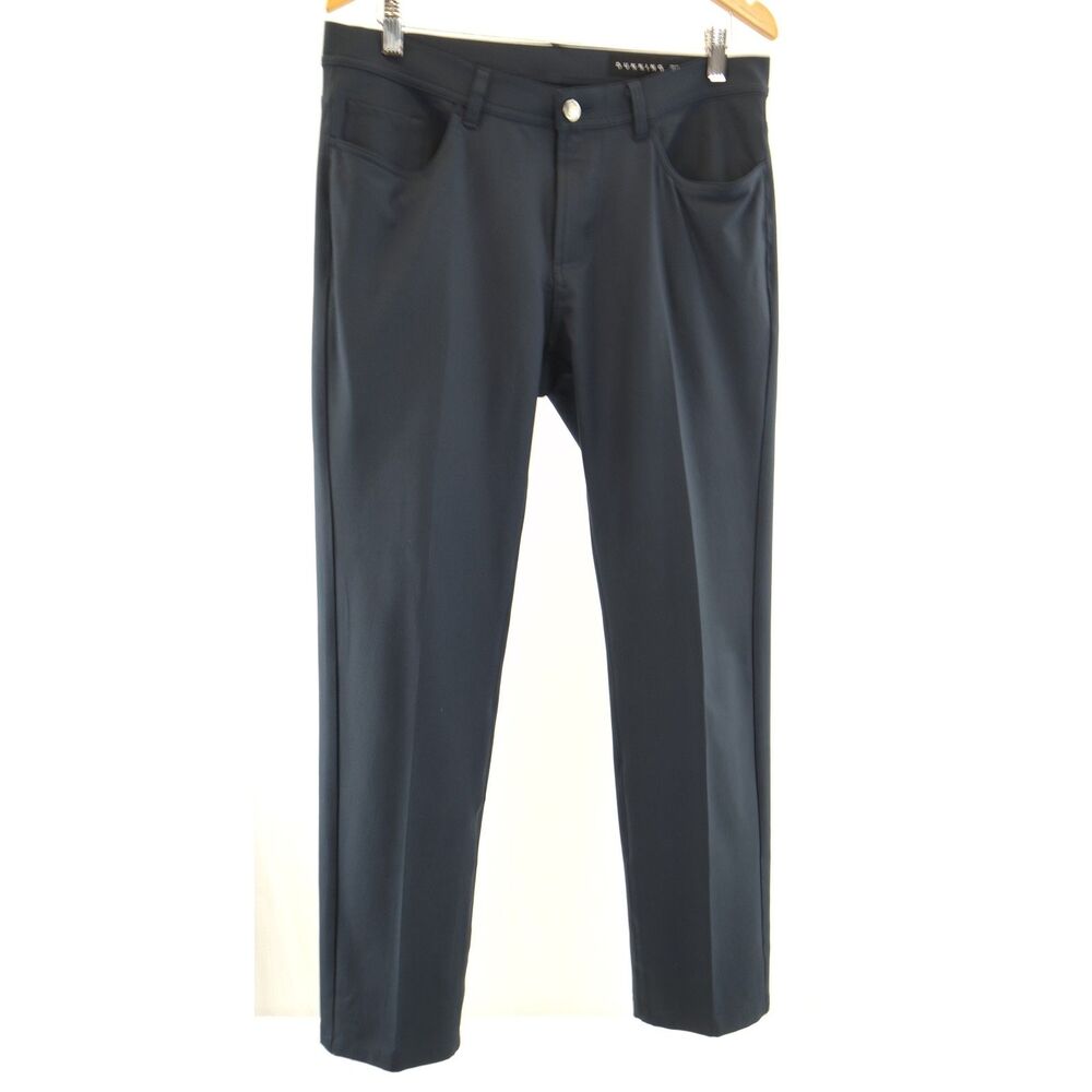Dunning Golf Pants | Sz. 32/32 *Hemmed*, Navy, 5-Pocket Stretch